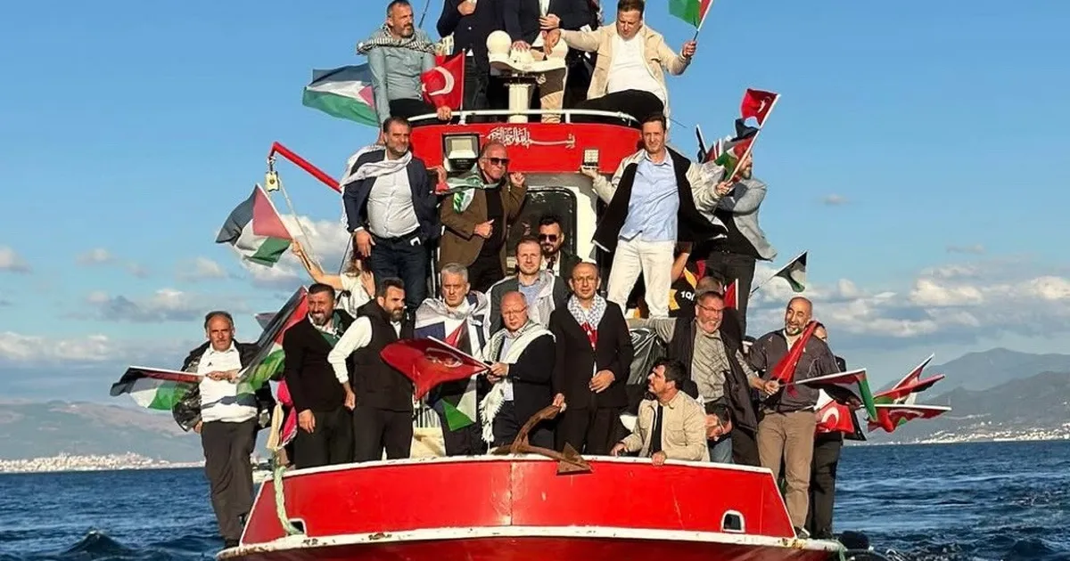 bursa mudanya sahilinden sumud filosuna destek uyD5nssE